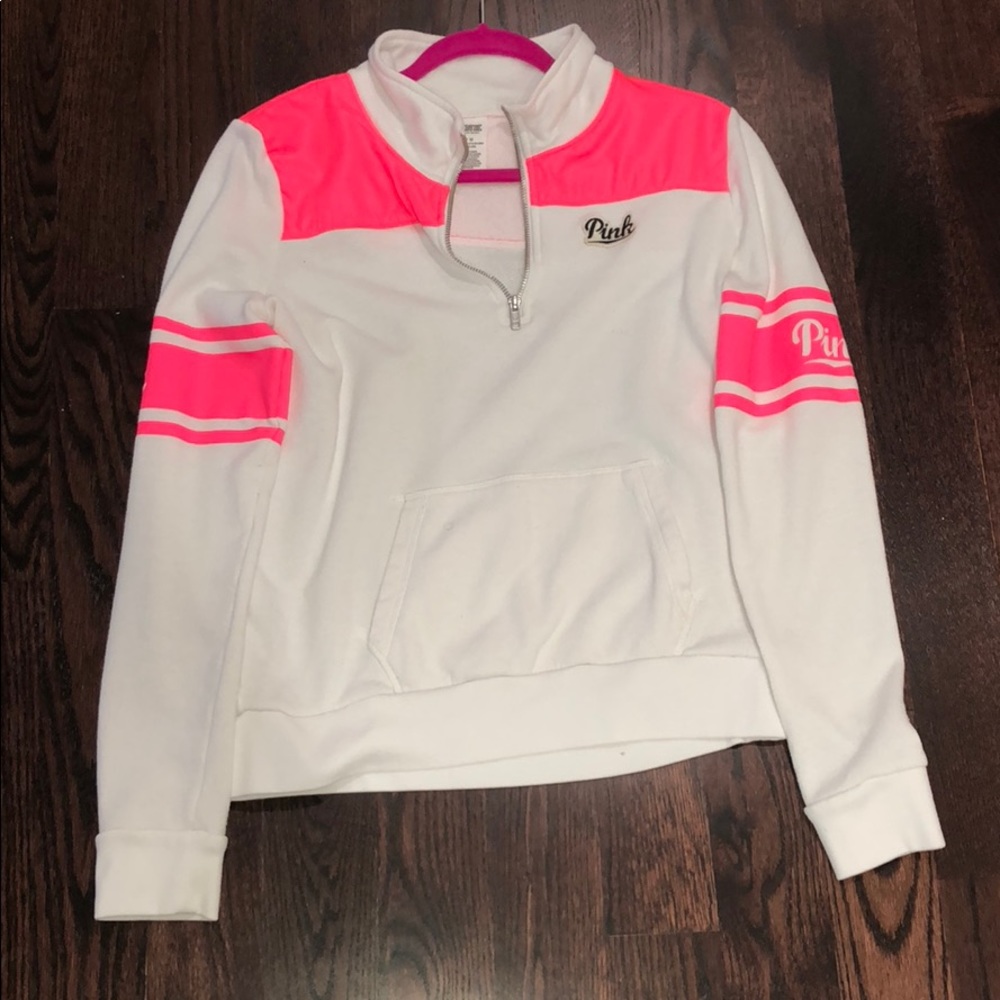 Pink quarter zip